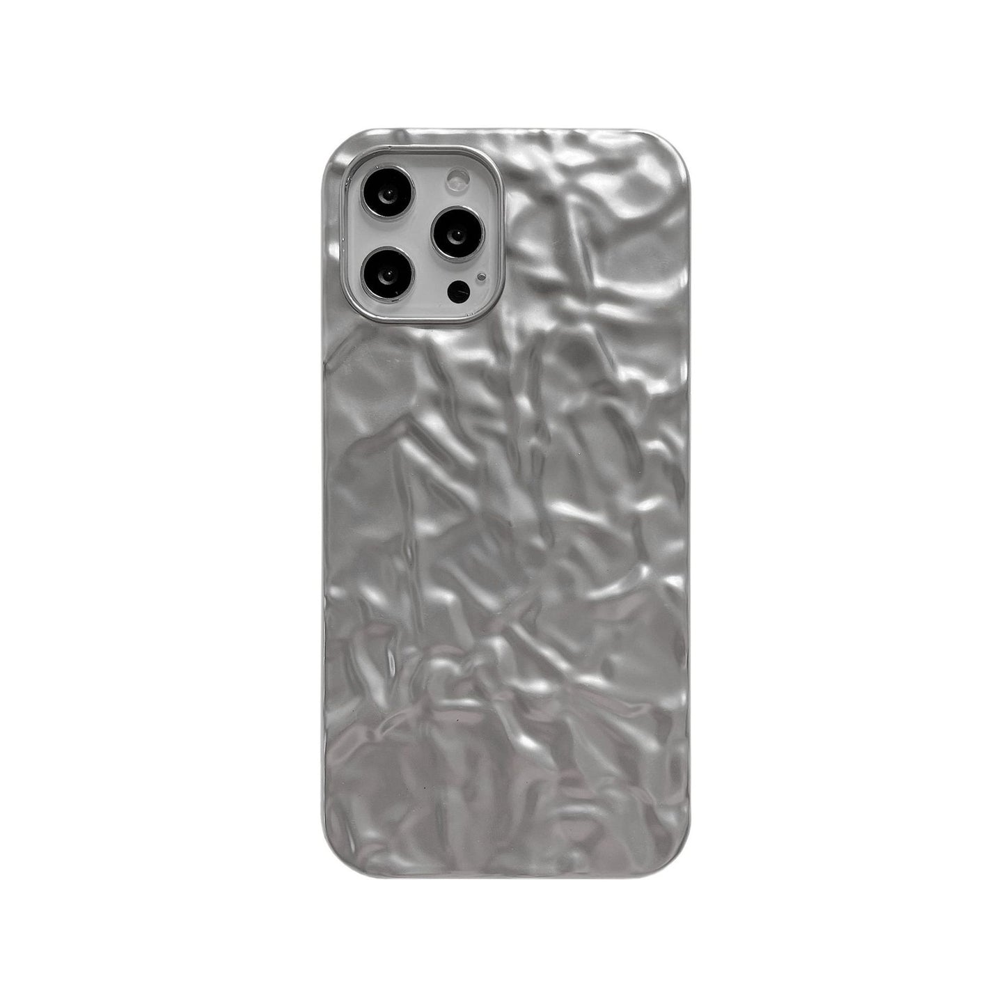 Electroplated origami pattern suitable for iPhone 17 Promax phone case Apple 16 matte red purple 14/15
